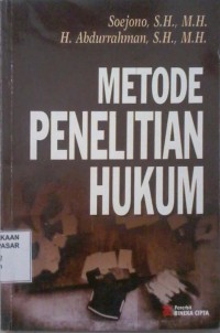 Image of Metode Penelitian Hukum